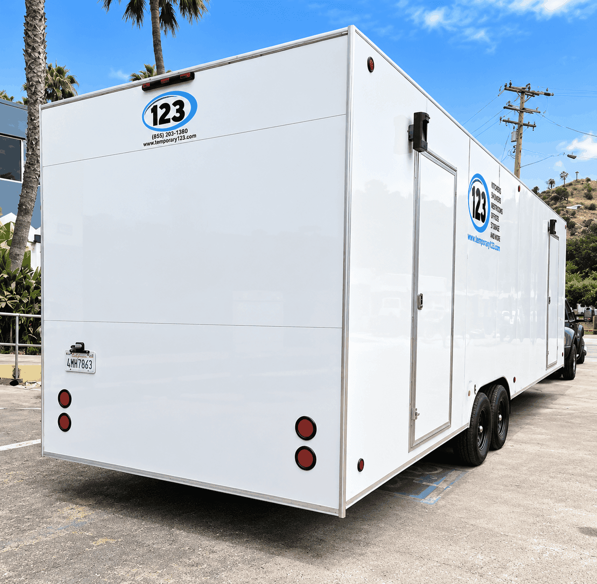 30 ft Conveyor Dishwashing Trailer from the supplied equipment photo folder