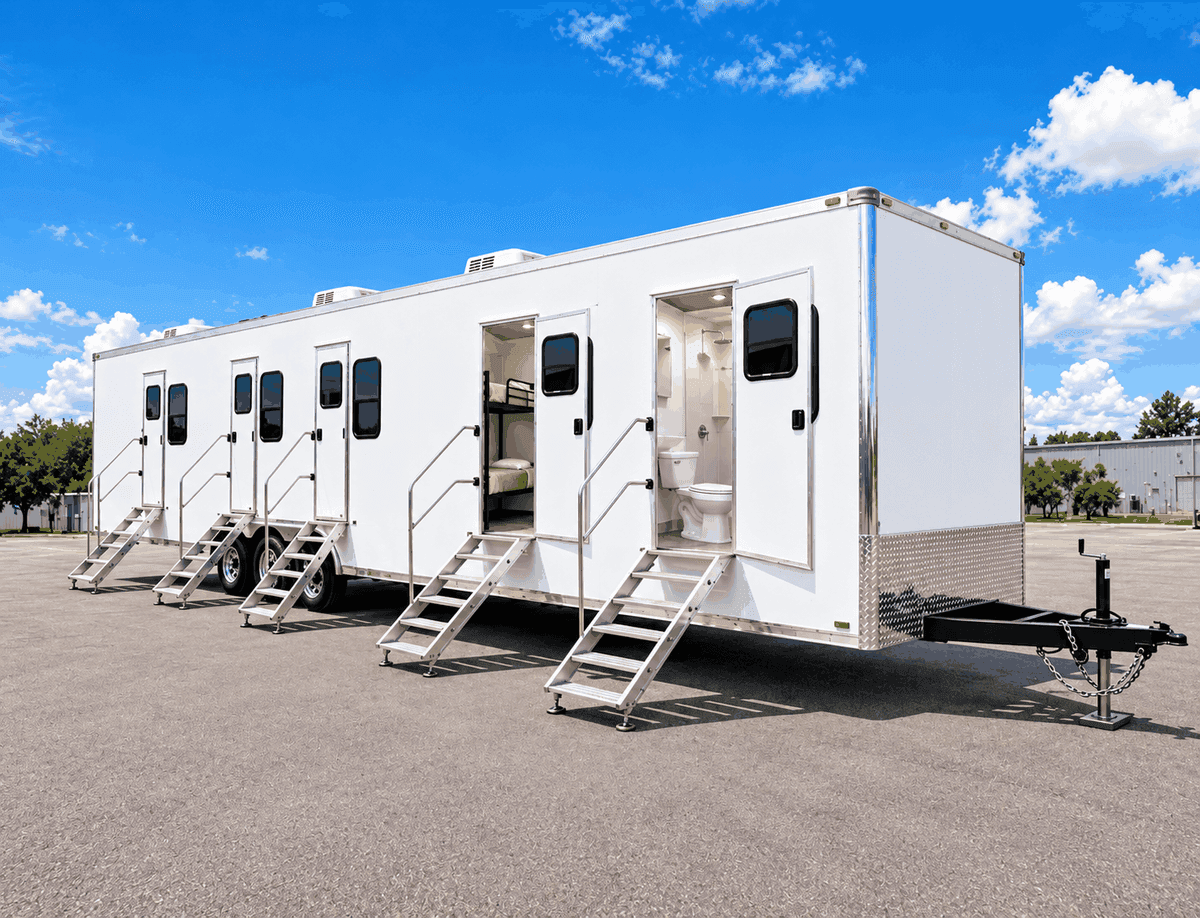 Office, Sleeper, Shower & Restroom Trailer from the supplied equipment photo folder